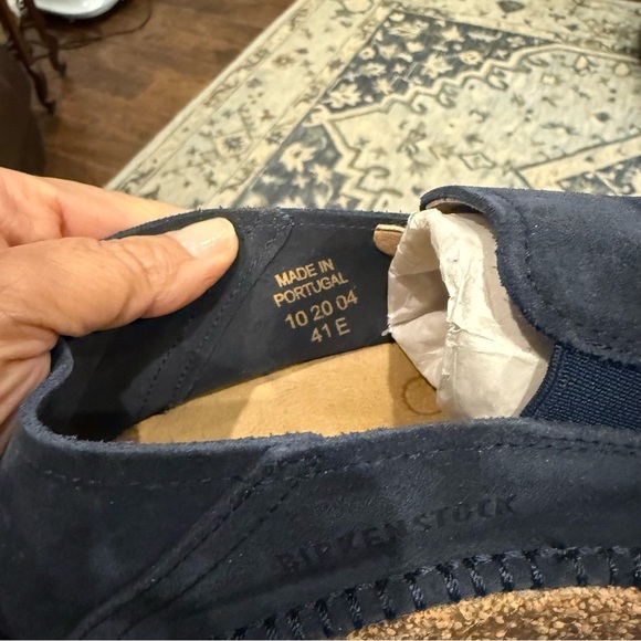 NIB Birkenstock Callan Dark Blue Suede Loafers Size 41 EU Women’s 10/Mens 8 - Picture 11 of 11